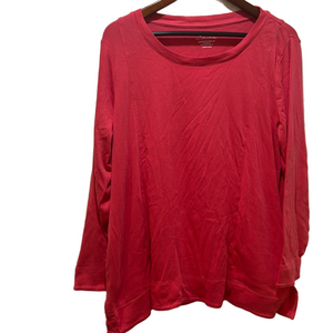 Chicos women’s red long sleeve top size 2P GUC